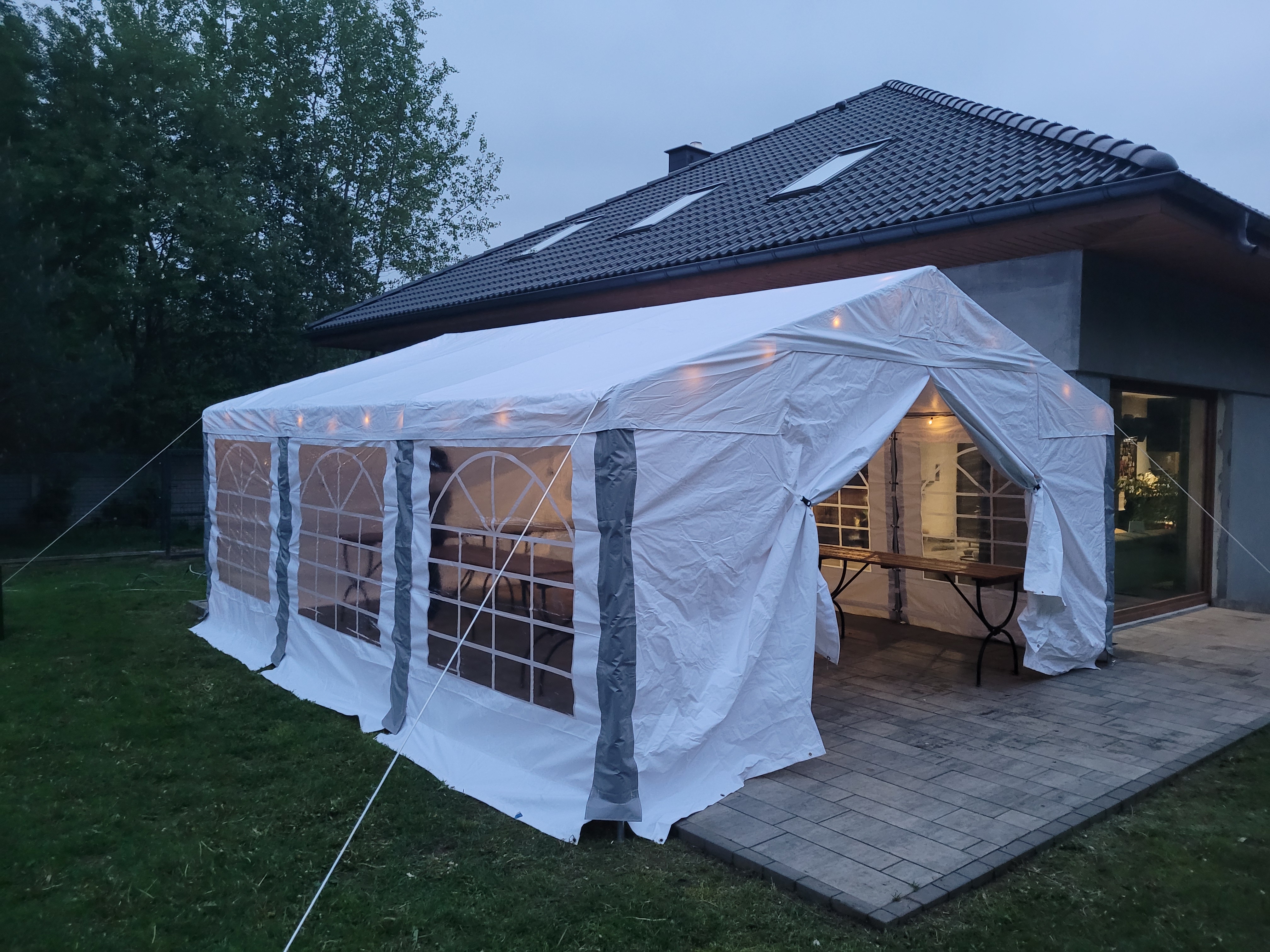 Namiot na przyjęcie weselne